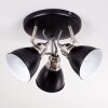 GRALINGEN Ceiling Light matt nickel, black, 3-light sources