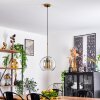 ESPEJUELO Pendant Light brass, black, 1-light source