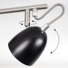 MOESDORF Ceiling Light matt nickel, black, 3-light sources