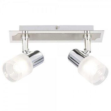 Brilliant Lea spotlight beam chrome, white, 2-light sources