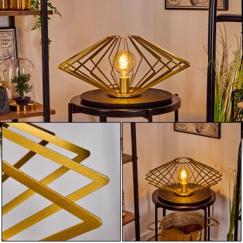 LARSON Table lamp brass, 1-light source