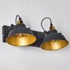 LLANAGE Wall Light black, white, 2-light sources