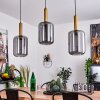 MALIALI Pendant Light brass, black, 3-light sources