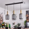 MALIALI Pendant Light brass, black, 3-light sources