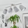 PERALONSO Ceiling Light matt nickel, 4-light sources