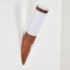 GABORONE Outdoor Wall Light brown, Wood like finish, 1-light source, Motion sensor