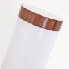 GABORONE Outdoor Wall Light brown, Wood like finish, 1-light source, Motion sensor