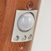 GABORONE Outdoor Wall Light brown, Wood like finish, 1-light source, Motion sensor