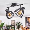 KAURILA Ceiling Light black, 2-light sources