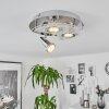 MORGES Ceiling Light LED chrome, white, 3-light sources