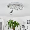MORGES Ceiling Light LED chrome, white, 3-light sources