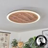 ROCHA Ceiling Light LED brown, Wood like finish, black, 1-light source