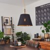 SAILLON Pendant Light yellow, black, 1-light source