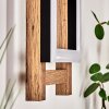 AYAJASCO Wall Light LED Wood like finish, Ecru, black, 1-light source