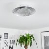 MERLO Ceiling Light LED silver, 1-light source