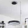 PLAYAS Pendant Light LED black, 1-light source