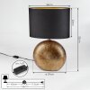 LAHNUS Table lamp gold, 1-light source