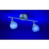 Leuchten Direkt LOLA-LOTTA Ceiling Light LED stainless steel, 2-light sources, Remote control, Colour changer