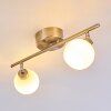 Motala Ceiling Light LED matt nickel, 2-light sources, Remote control, Colour changer
