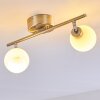 Motala Ceiling Light LED matt nickel, 2-light sources, Remote control, Colour changer