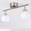 Motala Ceiling Light LED matt nickel, 2-light sources, Remote control, Colour changer
