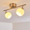 Motala Ceiling Light LED matt nickel, 2-light sources, Remote control, Colour changer