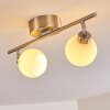 Motala Ceiling Light LED matt nickel, 2-light sources, Remote control, Colour changer