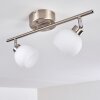 Motala Ceiling Light LED matt nickel, 2-light sources, Remote control, Colour changer