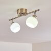 Motala Ceiling Light LED matt nickel, 2-light sources, Remote control, Colour changer
