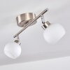 Motala Ceiling Light LED matt nickel, 2-light sources, Remote control, Colour changer