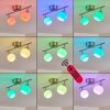 Motala Ceiling Light LED matt nickel, 2-light sources, Remote control, Colour changer
