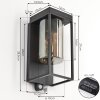 PALANGA Outdoor Wall Light LED black, 1-light source, Motion sensor