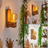 HEIMOLA Wall Light brown, Wood like finish, 1-light source