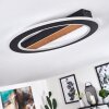 KATILA Ceiling Light LED brown, black, 1-light source