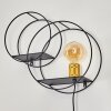 SORVARI Wall Light gold, black, 1-light source