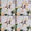 BECCAR Pendant Light Ecru, black, 6-light sources