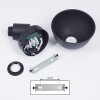 KANSELA Wall Light black, 1-light source