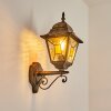 HALLA Outdoor Wall Light Antique, gold, black, 1-light source