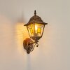 HALLA Outdoor Wall Light Antique, gold, black, 1-light source