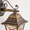 HALLA Outdoor Wall Light Antique, gold, black, 1-light source