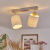 CHIUVI Ceiling Light Ecru, silver, 2-light sources