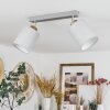 CHIUVI Ceiling Light Ecru, silver, 2-light sources