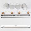 CHIUVI Ceiling Light Ecru, silver, 4-light sources
