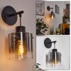 KALSBORG Wall Light black, 1-light source