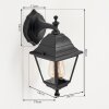 HALLA Outdoor Wall Light black, 1-light source