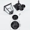 HALLA Outdoor Wall Light black, 1-light source