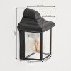 MURTO Outdoor Wall Light black, white, 1-light source