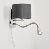 WIBY Wall Light LED matt nickel, 2-light sources