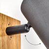 JAVEL Wall Light grey, Wood like finish, black, 1-light source