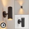 KOILA Outdoor Wall Light black, 2-light sources